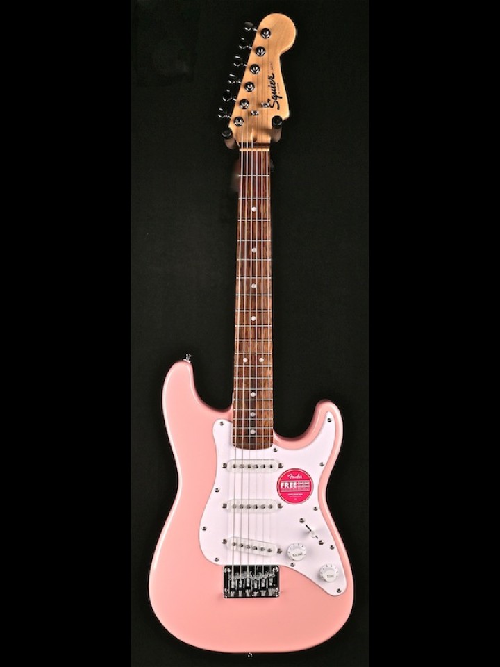 Squier Mini Stratocaster in Shell Pink