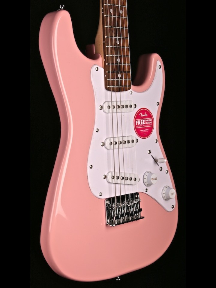 Squier Mini Stratocaster in Shell Pink