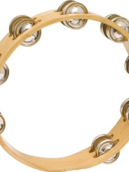 10" HEADLESS TAMBOURINE DOUBLE ROW JINGLES